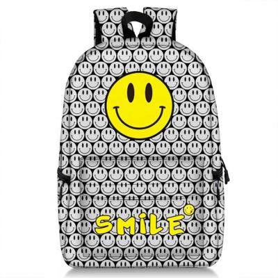 China No smile korean fashion sports bag backpack school student girls and boys mochila wholesale custom backpack for sale