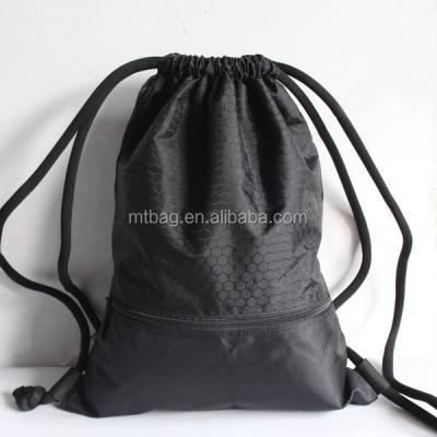 China Custom Shopping Bag Strap Drawstring Black Small Drawstring Bags for sale