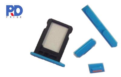 China Blue iPhone 5C SIM Card Tray , Power / Mute Button Replacement Parts for sale