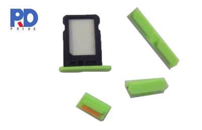 China Volume Control Buttons / SIM Card Tray Replacement For Green iPhone 5C for sale