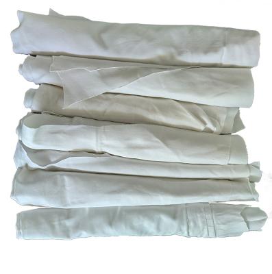 China Machine Machine Fabric Cut Pieces White Cleaning Cloth Wiping Rags Textile Waste Bales 100% Cotton Indusyrial Bed Sheet Rags for sale