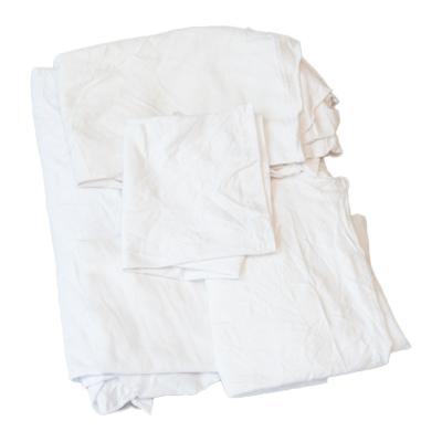 China Strong Oil&Water Absorption Ability Strong Oil&Water Absorption Ability Used Clothing Bale Mix White Cotton Rags Waste High-grade T-Shirt Wiping Rags Textile Waste for sale