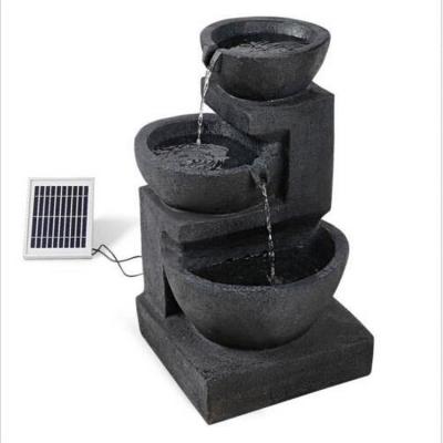 China Installment F995A1 Easy Solar Waterfall Fountain Pool Waterfall Fountain for sale