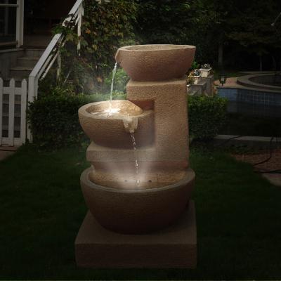 China Installment F995A1 Easy Solar Waterfall Fountain Pool Waterfall Fountain for sale