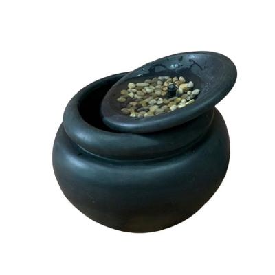 China Wholesale Polyresin Solar Pot Fountain Garden Water Features Battery Operated for sale