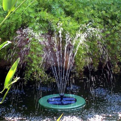 China Plastic Solar Powered Fountain DC Floating Pond Pump With Battery Holder for sale