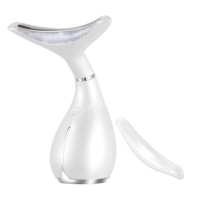 China Anti-Puffiness Beauty Device 2022 Face Neck Wrinkle Care Massager Anti Aging Device With Hot And Cold Function Face Lift Device for sale