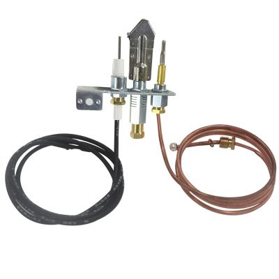 China Long Copper Tube Outdoor Thermocouple Open Flame Set With Ignition Needle Gas Stove Accessories for sale