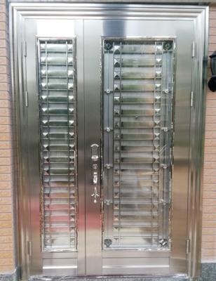 China Nature Strong Color Exterior Simple Design Door SS Quality Height Stainless Steel Door for sale