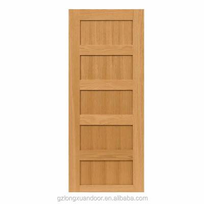 China Modern Custom Colors Single Style Interioir MDF 5 Panel Shaker Doors for sale