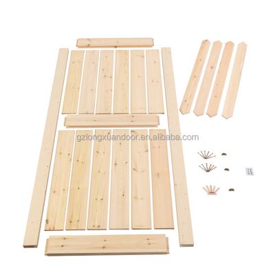 China DIY Windproof Packaged Unfinished Solid Wood Door Knotty Pine WOOD Interior Rustic Style Sliding Barn Door With Hardware Kit for sale