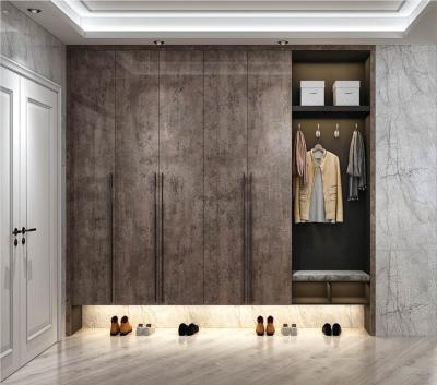 China (Size) Latest Modern Design Adjustable Wardrobe Door, Two Panel Interior Sliding Cabinet Door Customized Size Doors for sale