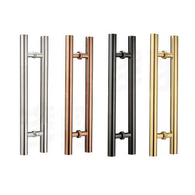 China Low Price Contemporary Door Handle Stainless Steel For Glass Door /wood Door for sale