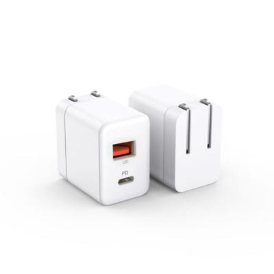 China UniversalÂ   Full Wall 20w USB C Charger Outlet 3A 5V 2A Certified Fast Type-C Dual Port Charger for sale