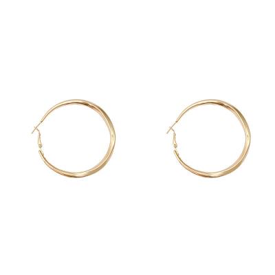 China European and American individuality silver needle jewelry 2021 gold large circle CLASSIC fashionable circle drop classic fashion circle earrings for sale