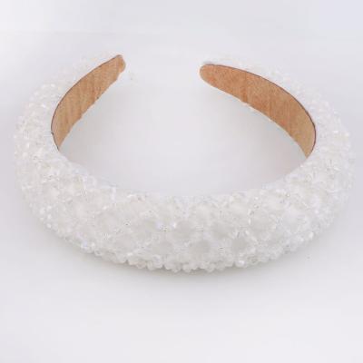 China Fashionable sparkle luxury custom baroque rhinestone women headbands factory crystal headbands wholesale for sale