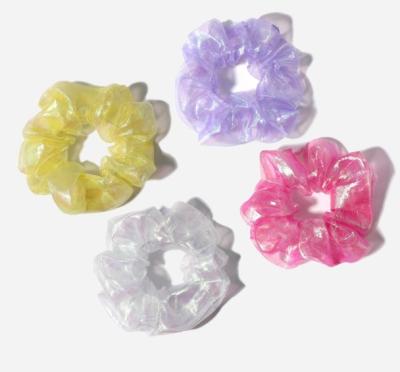 China Fashionable shiny sceunchy hair ring super large intestine gauze fairy organza for sale