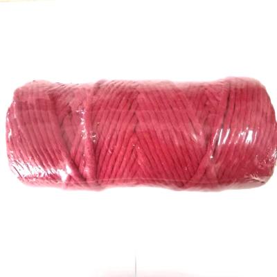 China High Tenacity Macrame Tie 4mm x 100m Single Strand Organic 100% Cotton Macrame Rope For DIY Craft for sale