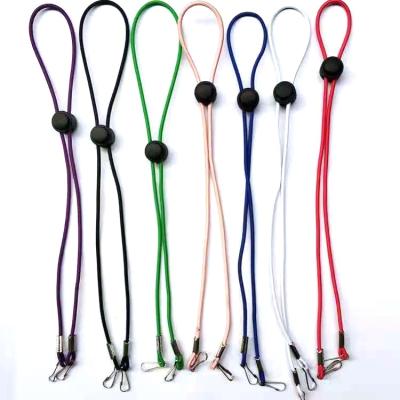 China Decoration Customized Nylon Polyester Tube Facemask Case Lanyard Holder Adjustable Collar for sale