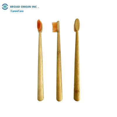 China Custom Made Bamboo Toothbrush Eco-friendly Soft Original Bamboo Material Wholesale Logo Bamboo Toothbrush for sale