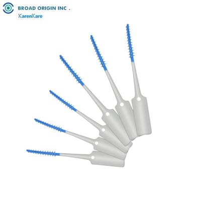 China Factory Price Soft Soft Pick 10 IDB22 PC-Bound Rubber Interdental Brush for sale