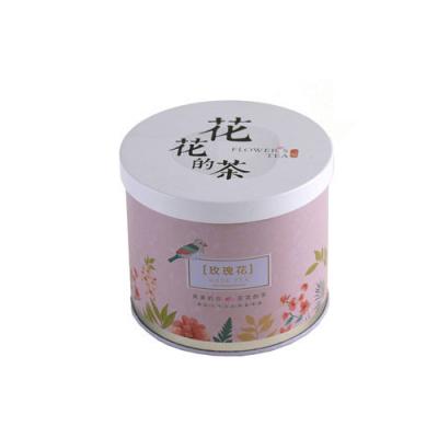 China Consumer Electronics Round Tea / Flower Milk Powder Tin Container Can With Double Lids for sale