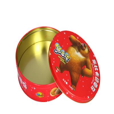 China Kingshine Eco - Friendly Bear Printing Good Quality Cookie Tin Can for sale