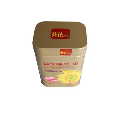 China Tinplate Recycled Materials Box Manufacturer Supply Pet Food Packaging Metal Tin Powder Tin Cans for sale