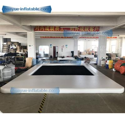 China Durable Commercial  Inflatable Floating Pool For Yacht Swimming Pool Anti Jellyfish Inflatable Pool with Net for sale