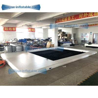 China Durable Hot Selling Inflatable Yacht Pool Floating Inflatable Pool with Net For Yacht Water Sea Pool for sale