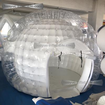 China Durable Attractive Outdoor PVC Camping Tent Luxury Hotel Inflatable Clear Crystal Transparent Bubble Tent For Sale for sale