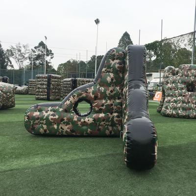 China Exclusive Customized inflatable air bunkers games field archery tag inflatable barrier paintball bunkers for sale