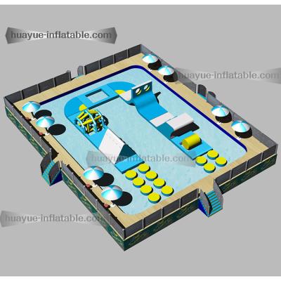 China UV Resistant Outdoor Sport Aqua Water Fun Park Game Inflatable Floating Water Park in Lake/Pool  for adults for sale