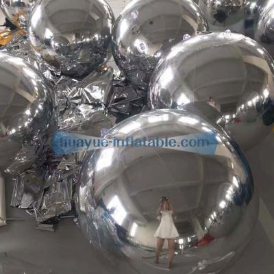 China Lightweight Advertising Promotional Inflatable Mirror Ball PVC Disco Mirror Sphere Air Balloon for Sales for sale