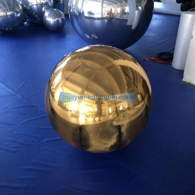 China Eco-Friendly Decorative Inflatable Rainbow Mirror Balloon Inflatable Mirror Ball Inflatable Decoration Balloon for sale