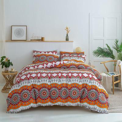 China Double Side Printed High Quality Wholesale Viable 3 Piece Bohemia Comforter Sets for sale