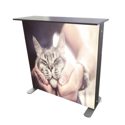 China Adertising high quality led backlit display light box seg promotion table counter for sale