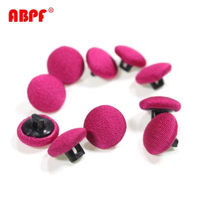 China High Quality Custom Fashion Dry Cleaning Red Cloth Covered Leg Buttons for sale