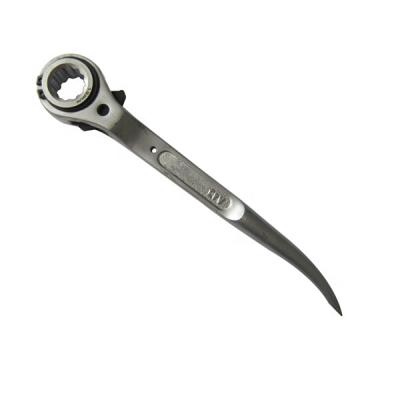 China Handle Turned Crank 21mm Short Turned End Stream Ratchet Wrench 19mm Crank Builder Tools Scaffold Spanners Podger for sale