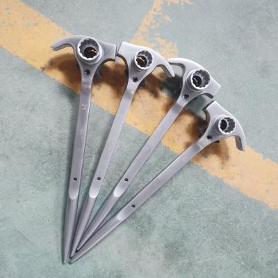 China 4 In 1 800NM Torque Reverse Lever Claw Head Podger Ratchet Wrenches Two Socket Size 19/21mm for sale