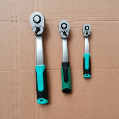 China Ratchet 1/2 Inch High Torque Push Button ALLOY Square Drive Male Soft Ratchet Wrench for sale