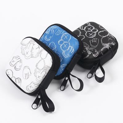 China Custom Portable Accessories Storage Bag Zipper Drop-resistant Digital Earphone and Wireless Lines Protection Data Bag for sale