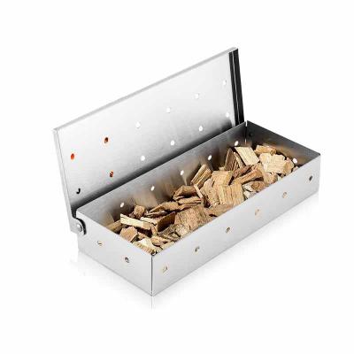 China Stainless Steel BARBECUE Tool Kit Dustproof Hot Cold Smoke Smoking Cold Box for sale