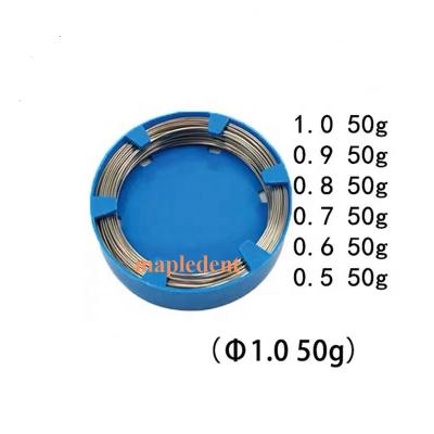 China Dental Orthodontic Treatment Stainless Steel Ligature Orthodontic Wire 50G for sale