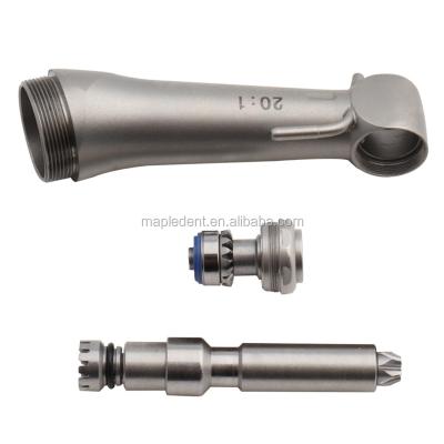 China For 20:1 versus angle reduction 20:1 dental implant versus angle handpiece head with cartridge rotor and medium gear for sale