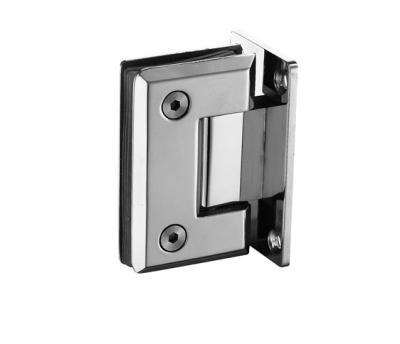 China When the door is closed at 25 degree shower room glass door hinge stainless steel 90x55mm bathroom when the door is closed at 25 degree, it will closed automatically for sale