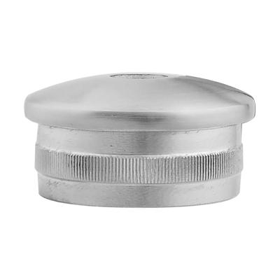 China Bluastrade Press Tank Domed Thread 304 316 Stainless Steel Round Tube Pipe End Cap for sale