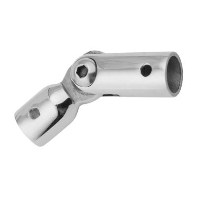 China Balustrade Rod Holder SS304/316 Fencing Tube Connector Joiner Stainless Steel Movable Adjustable Joint for sale