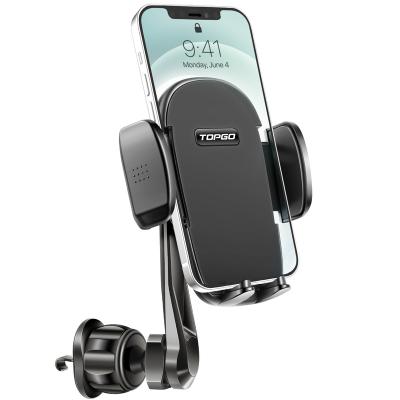 China Mobile Car Phone Mount Air Vent Cell Phone Holder For Car Handsfree Smartphone Holder Cradle Clear Vent Mount 2021 New for sale