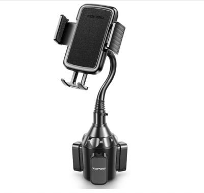 China TOPGO Cup Holder Mobile Phone Holder For Car,Universal Adjustable Gooseneck Cup Holder Cradle Car Mount For for sale